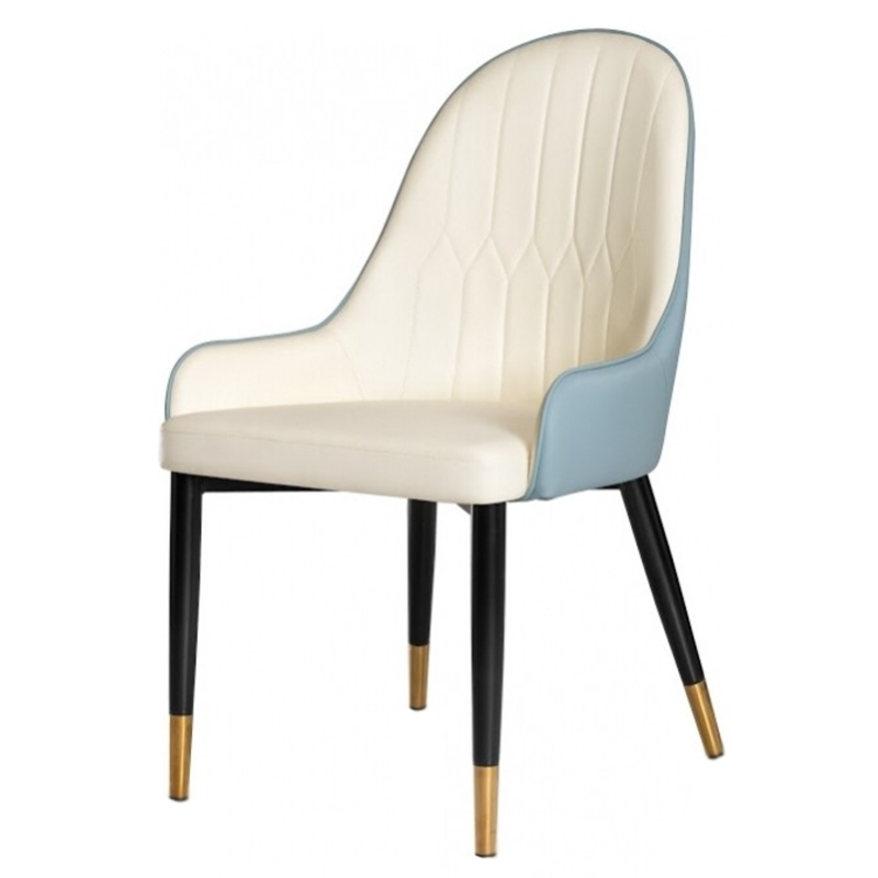 Стул Helen Chair Белый Латунь Голубой Черный Стул Helen Chair Белый Латунь Голубой Черный в Грозном | Loft Concept