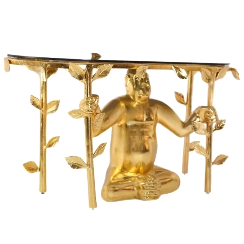 Консоль Gorilla console Francois Xavier Lalanne Золотой Прозрачный Черный Консоль Gorilla console Francois Xavier Lalanne Золотой Прозрачный Черный в Грозном | Loft Concept