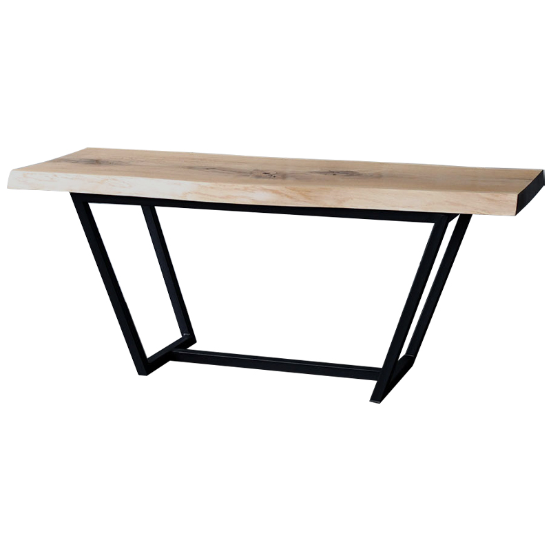 Кофейный стол Pike Industrial Metal Rust Coffee Table Черный Светлый дуб Кофейный стол Pike Industrial Metal Rust Coffee Table Черный Светлый дуб в Грозном | Loft Concept