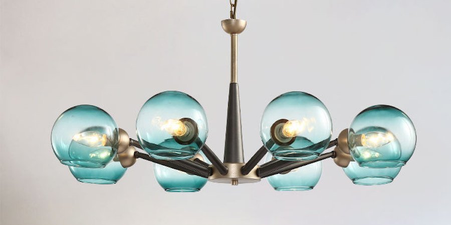 Люстра Thalia chandelier Blue glass Люстра Thalia chandelier Blue glass - Loft-Concept в Грозном