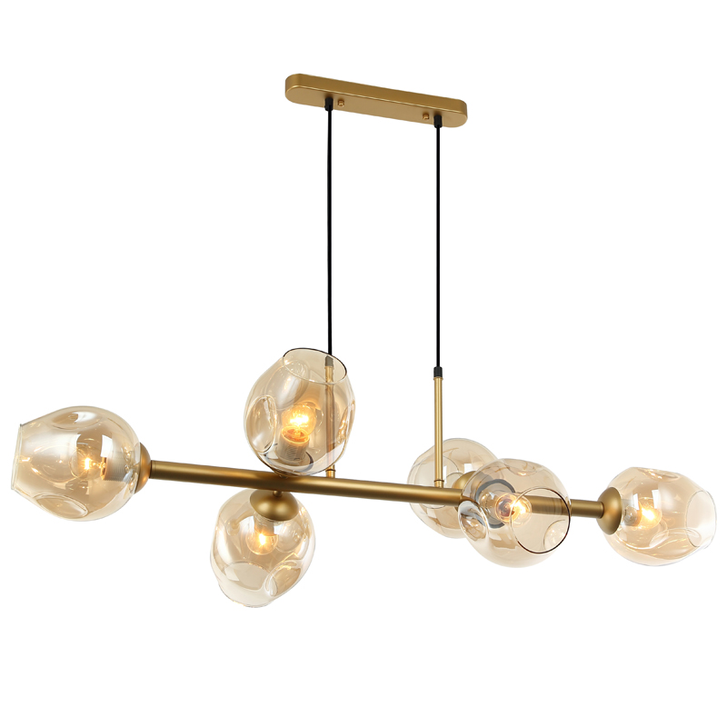 Люстра Branching Bubble Chandelier Line Gold Золотой Янтарь (Amber) Люстра Branching Bubble Chandelier Line Gold Золотой Янтарь (Amber) в Грозном | Loft Concept