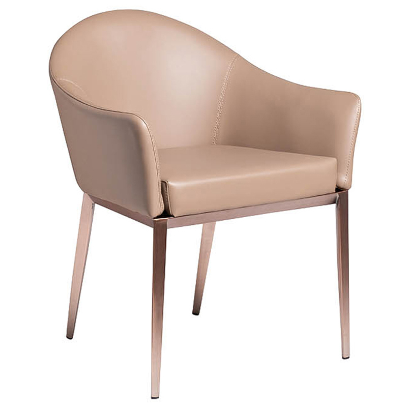 Стул Value Chair eco-leather Бежевый Медь Стул Value Chair eco-leather Бежевый Медь в Грозном | Loft Concept
