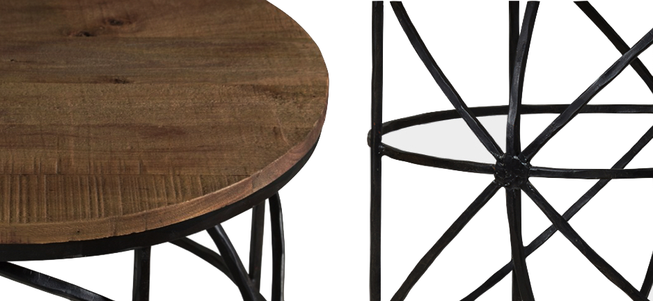 Журнальный стол Industrial Rust Round Sphero Table Журнальный стол Industrial Rust Round Sphero Table - Loft-Concept в Грозном