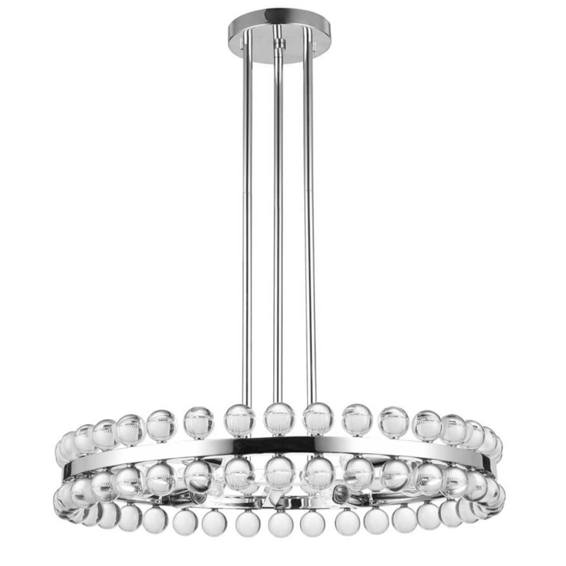 Sacramento Transparent Balls One Circle Chandelier Хром Прозрачный Sacramento Transparent Balls One Circle Chandelier Хром Прозрачный в Грозном | Loft Concept