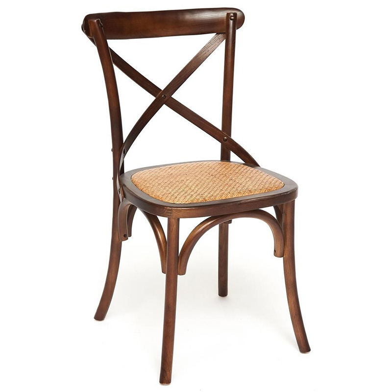 Стул Chaise Provence en Bois noyer foncé тёмный орех Орех Бежевый Стул Chaise Provence en Bois noyer foncé тёмный орех Орех Бежевый в Грозном | Loft Concept