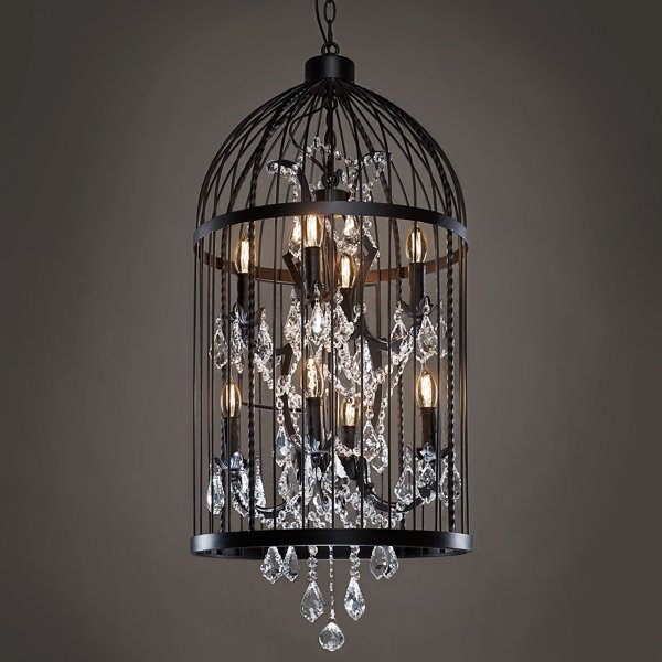 Люстра Steampunk Birdcage Chandelier 45 black Черный Люстра Steampunk Birdcage Chandelier 45 black Черный в Грозном | Loft Concept