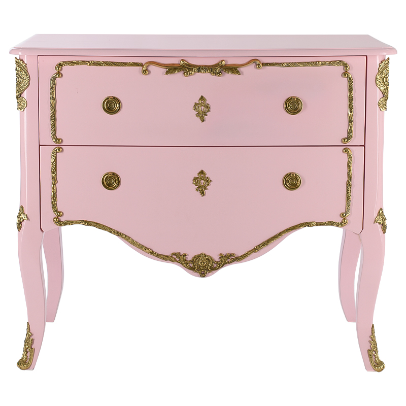 Комод в стиле рококо L.XV CHEST OF DRAWERS Rosamel Розовый Розовый Золотой Комод в стиле рококо L.XV CHEST OF DRAWERS Rosamel Розовый Розовый Золотой в Грозном | Loft Concept