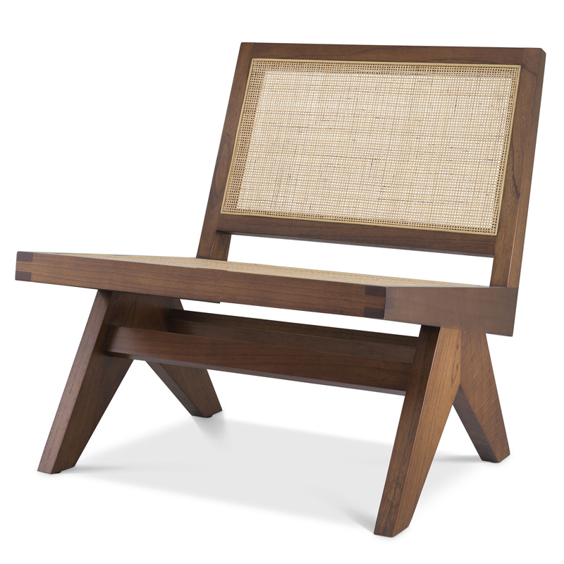 Кресло Eichholtz Chair Romee brown Коричневый Бежевый Кресло Eichholtz Chair Romee brown Коричневый Бежевый в Грозном | Loft Concept