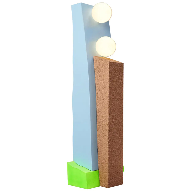 Торшер Masquespacio Double Lamp Мульти Голубой Коричневый Зеленый Торшер Masquespacio Double Lamp Мульти Голубой Коричневый Зеленый в Грозном | Loft Concept