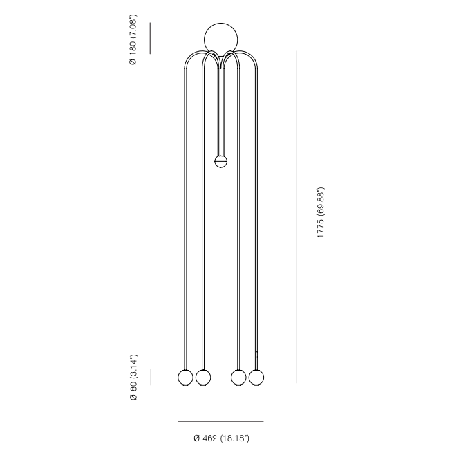 Торшер Michael Anastassiades Fontana Amorosa Bellagio Торшер Michael Anastassiades Fontana Amorosa Bellagio в Грозном