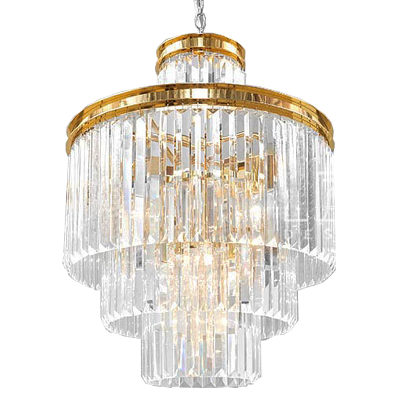 Люстра RH Odeon Chandelier Four Gold 50 Прозрачное Стекло Золотой Люстра RH Odeon Chandelier Four Gold 50 Прозрачное Стекло Золотой в Грозном | Loft Concept