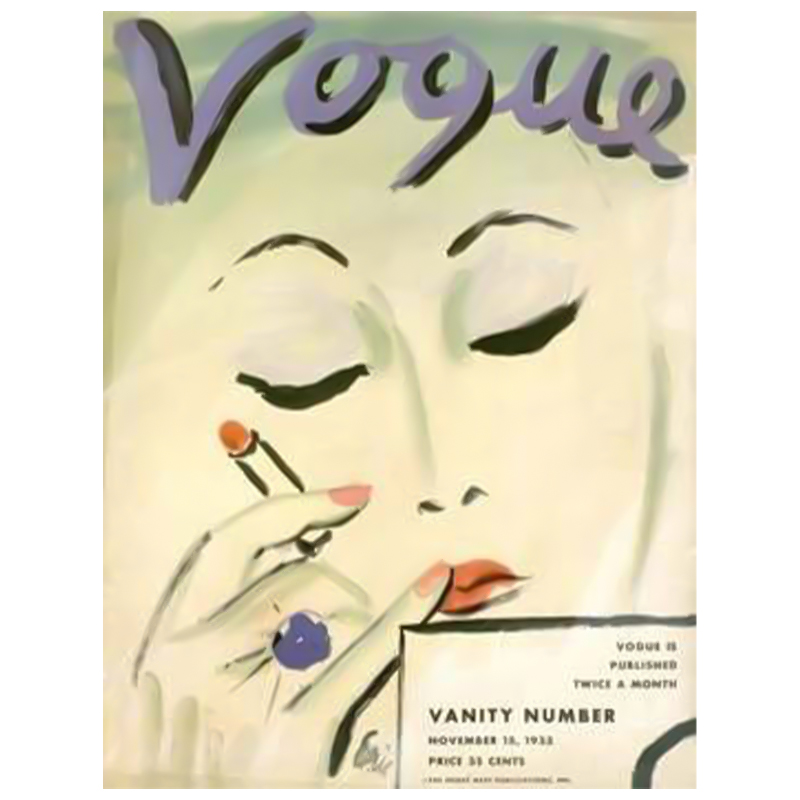 Постер Vogue Cover 1933 November  в Грозном | Loft Concept 