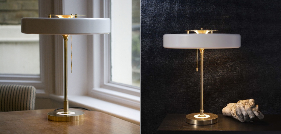 Настольная Bert Frank Revolve Table Lamp White Настольная Bert Frank Revolve Table Lamp White - Loft-Concept в Грозном