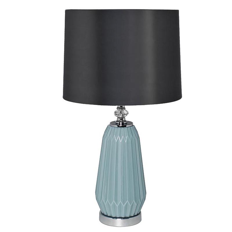 Настольная лампа Christer Table Lamp blue glass Голубой Серый Настольная лампа Christer Table Lamp blue glass Голубой Серый в Грозном | Loft Concept
