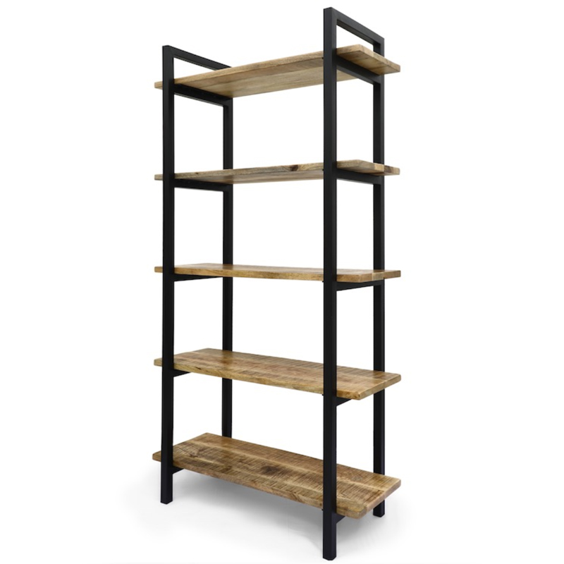 Стеллаж Takari Industrial Wood Коричневый Черный Стеллаж Takari Industrial Wood Коричневый Черный в Грозном | Loft Concept