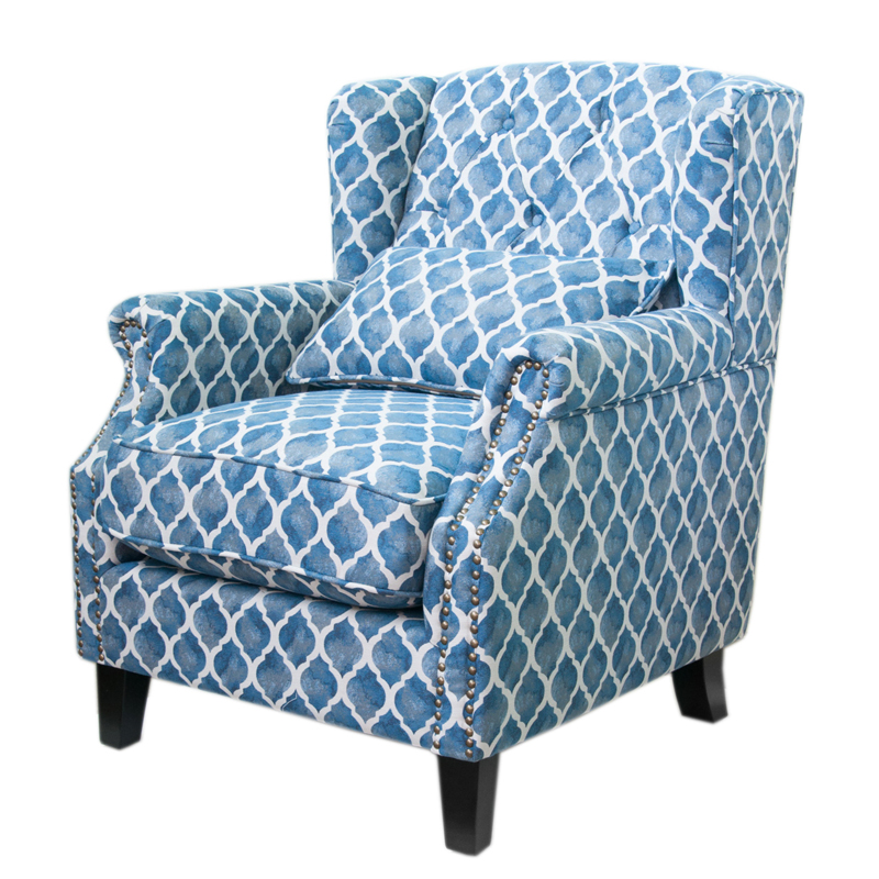 Кресло Filiberto Armchair Velour Синий Кресло Filiberto Armchair Velour Синий в Грозном | Loft Concept