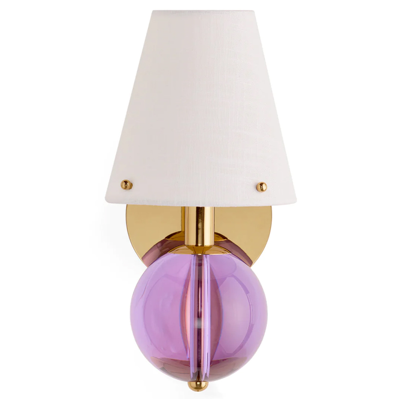 Бра BELVEDERE SCONCE Jonathan Adler Pink Золотой Белый Сиреневый Бра BELVEDERE SCONCE Jonathan Adler Pink Золотой Белый Сиреневый в Грозном | Loft Concept