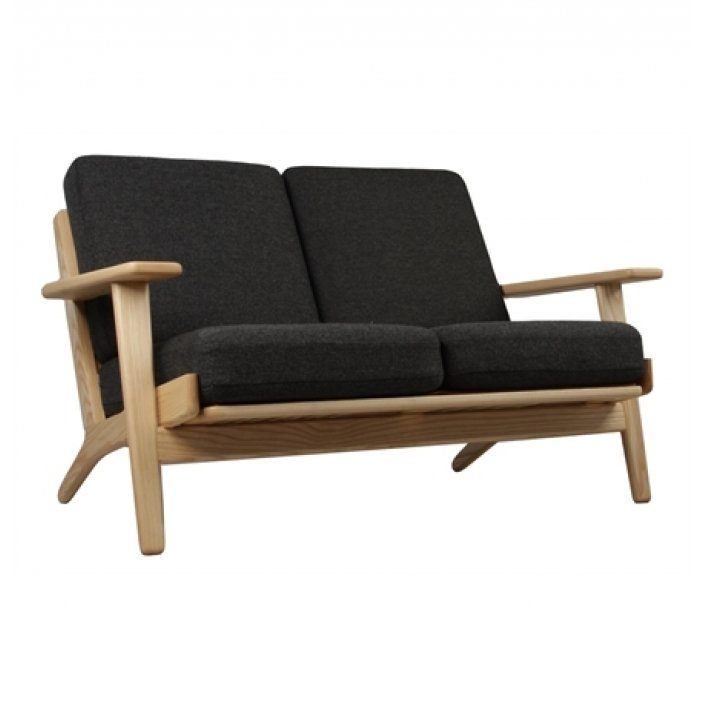 Диван Plank 2 Seats Черный Коричневый в Грозном | Loft Concept 