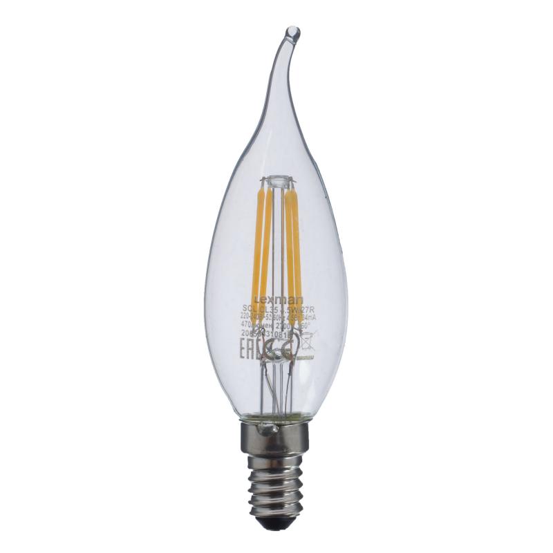 Прозрачная Свеча LED E14 4.5W Прозрачное Стекло Прозрачная Свеча LED E14 4.5W Прозрачное Стекло в Грозном | Loft Concept