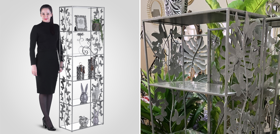 Стеллаж Silver Butterfly Wide Стеллаж Silver Butterfly Wide - Loft-Concept в Грозном