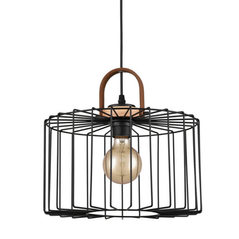 Подвесной светильник Cage Wire Color black D32 Черный Подвесной светильник Cage Wire Color black D32 Черный в Грозном | Loft Concept