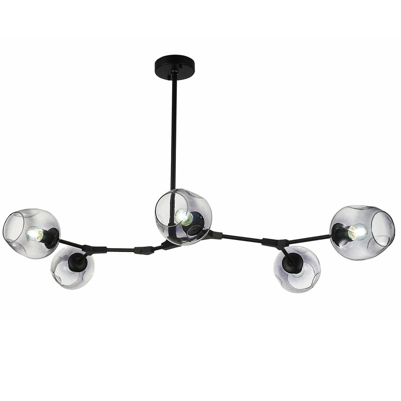 Люстра Branching Bubble Chandelier 5 black Черный Дымчатый (Smoke) Люстра Branching Bubble Chandelier 5 black Черный Дымчатый (Smoke) в Грозном | Loft Concept