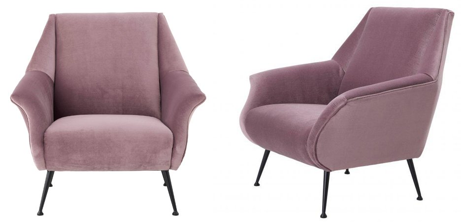Кресло Eichholtz Chair Trezzo Lilac Кресло Eichholtz Chair Trezzo Lilac - Loft-Concept в Грозном
