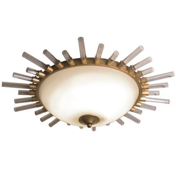 Сeiling light Sunburst Латунь Прозрачный белый Сeiling light Sunburst Латунь Прозрачный белый в Грозном | Loft Concept