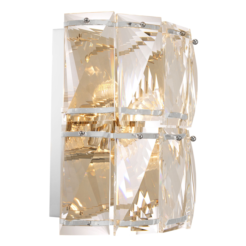 Бра Wall Lamp Amazone crystal Никель Прозрачное Стекло Бра Wall Lamp Amazone crystal Никель Прозрачное Стекло в Грозном | Loft Concept
