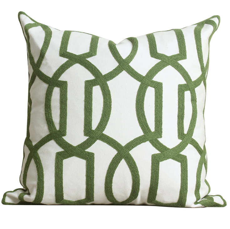 Декоративная подушка Green Ornament #2 Декоративная подушка Green Ornament #2 в Грозном | Loft Concept