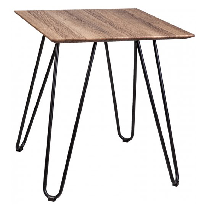 Приставной стол Matron Table square Черный Дуб темный Приставной стол Matron Table square Черный Дуб темный в Грозном | Loft Concept
