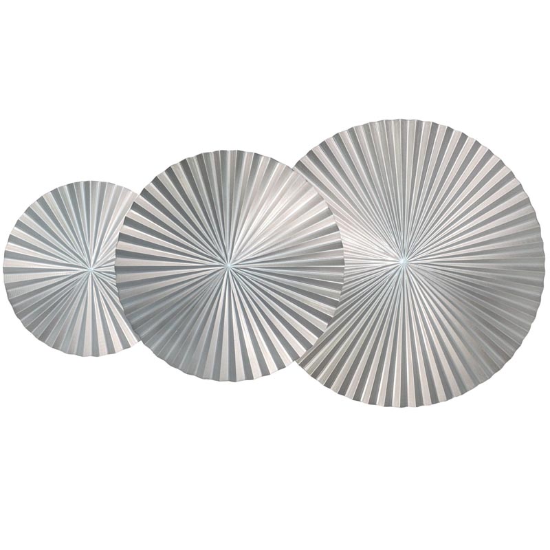 Арт-объект Apollo Silver Wall Plaque Disc 3 Серебряный Арт-объект Apollo Silver Wall Plaque Disc 3 Серебряный в Грозном | Loft Concept