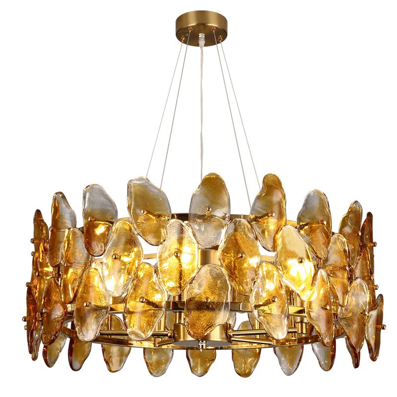 Люстра Amber Shells Chandelier Латунь Янтарь (Amber) Люстра Amber Shells Chandelier Латунь Янтарь (Amber) в Грозном | Loft Concept