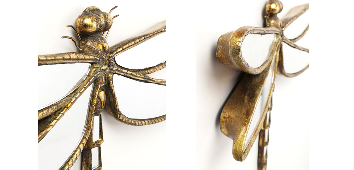 Аксессуар на стену Зеркальная стрекоза big - фото