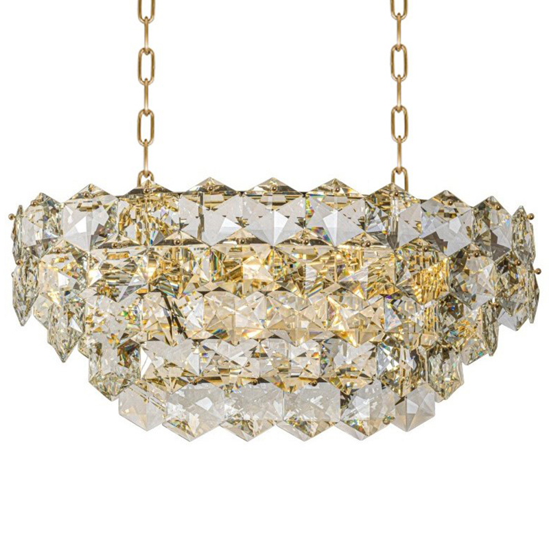 Люстра Tiers Crystal Light Chandelier 82 Золотой Прозрачное Стекло Люстра Tiers Crystal Light Chandelier 82 Золотой Прозрачное Стекло в Грозном | Loft Concept