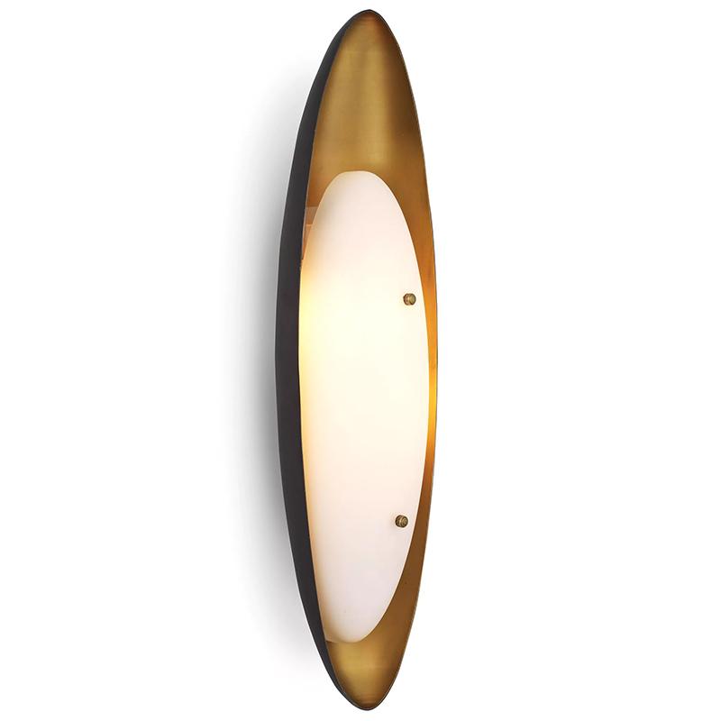 Бра Eichholtz Wall Lamp Venova Черный Латунь Белый Бра Eichholtz Wall Lamp Venova Черный Латунь Белый в Грозном | Loft Concept