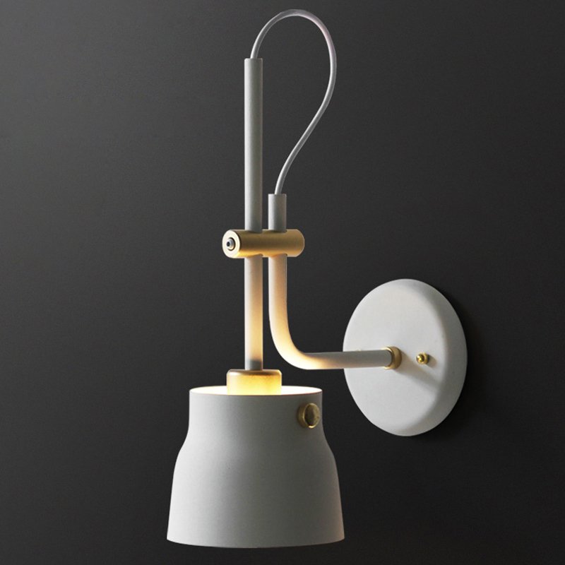 Бра RAM PLASENCIA Wall Lamp white Белый Латунь Бра RAM PLASENCIA Wall Lamp white Белый Латунь в Грозном | Loft Concept