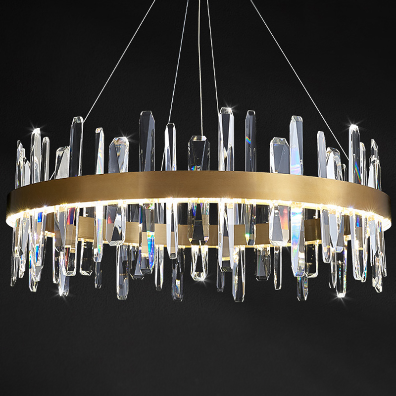 Люстра Gertrudis Chandelier circle Латунь Прозрачный в Грозном | Loft Concept 