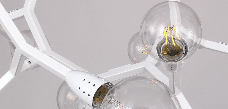 Люстра Polygon Chandelier 6 White Люстра Polygon Chandelier 6 White - Loft-Concept в Грозном
