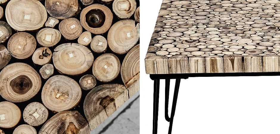 Кофейный стол Tree Cuts square coffee table Кофейный стол Tree Cuts square coffee table - Loft-Concept в Грозном