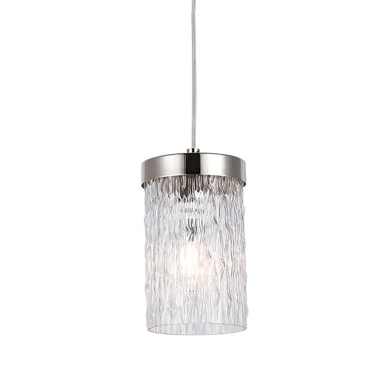 Подвесной светильник Estebe Nickel Glass Hanging Lamp Никель Прозрачный Подвесной светильник Estebe Nickel Glass Hanging Lamp Никель Прозрачный в Грозном | Loft Concept