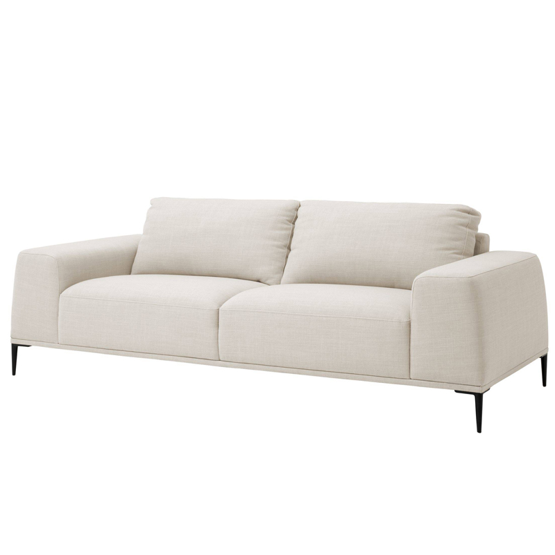 Диван Eichholtz Sofa Montado natural Молочный Черный Диван Eichholtz Sofa Montado natural Молочный Черный в Грозном | Loft Concept