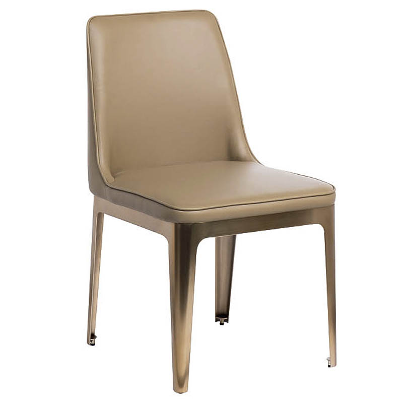 Стул Vohaul Chair beige Бежевый Медь Стул Vohaul Chair beige Бежевый Медь в Грозном | Loft Concept