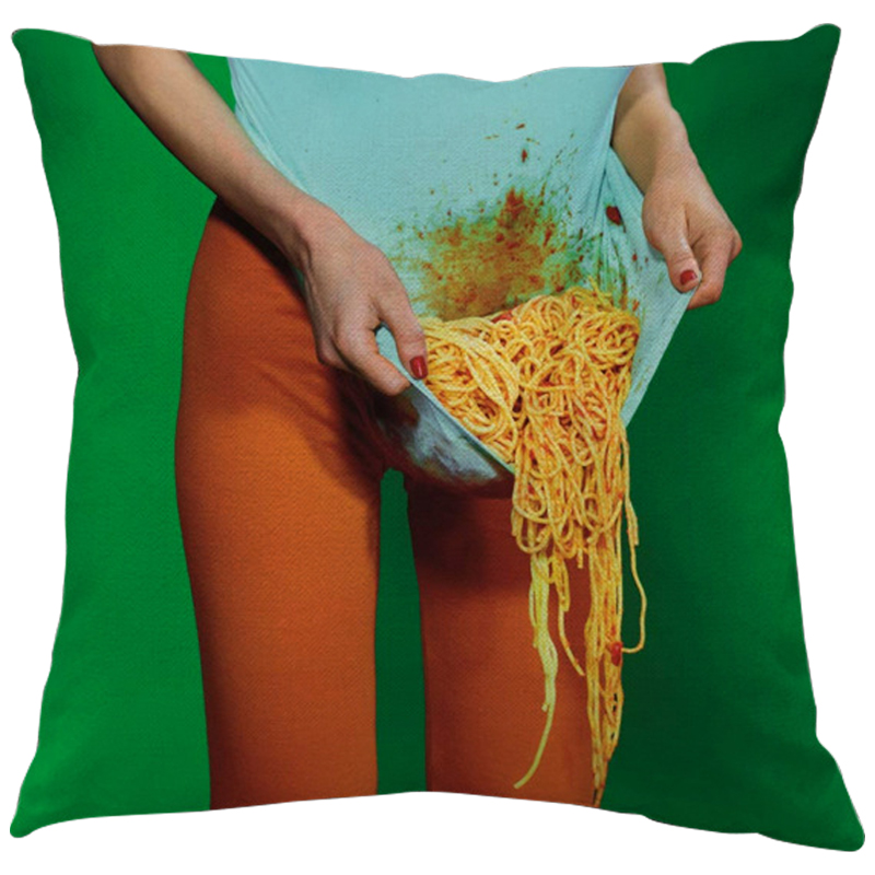 Декоративная подушка Seletti Cushion Courtesy Зеленый Бирюзовый Оранжевый Мульти Декоративная подушка Seletti Cushion Courtesy Зеленый Бирюзовый Оранжевый Мульти в Грозном | Loft Concept