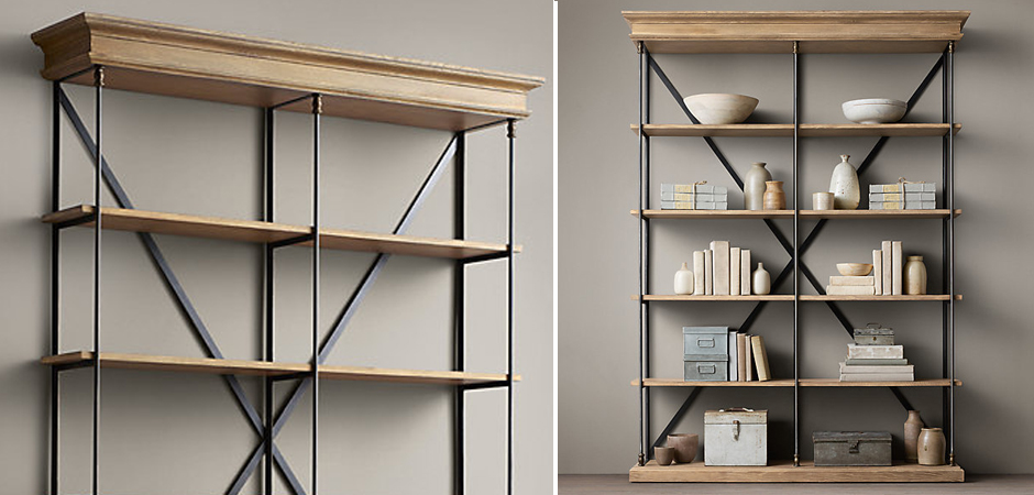 Стеллаж Old Oak Double - Loft-Concept в Грозном