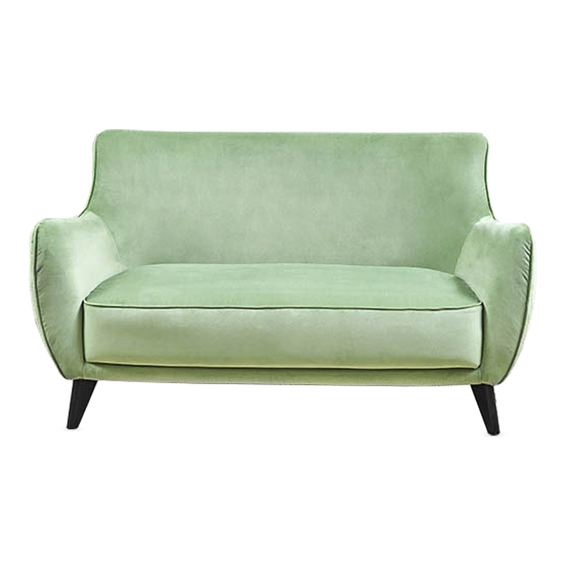 Диван Mint Softness Sofa Зеленый шалфей Черный Диван Mint Softness Sofa Зеленый шалфей Черный в Грозном | Loft Concept