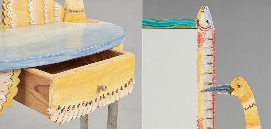 Туалетный Столик Painted Wood Dressing Table - Loft-Concept в Грозном