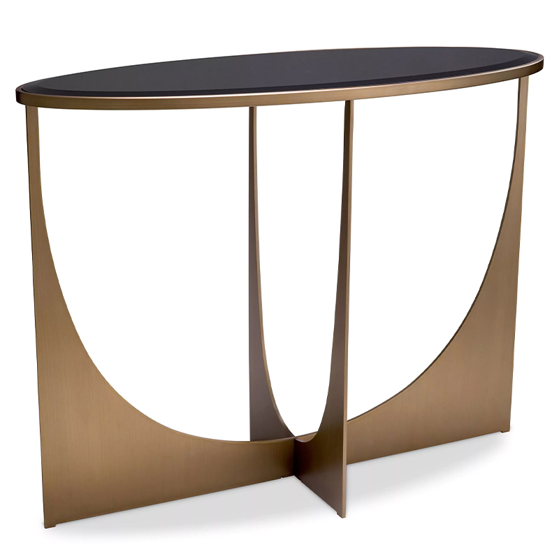 Консоль Eichholtz Console Table Elegance Черный Латунь Консоль Eichholtz Console Table Elegance Черный Латунь в Грозном | Loft Concept