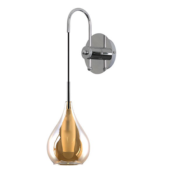 Бра Candiano Amber Sconces Янтарь (Amber) Хром Бра Candiano Amber Sconces Янтарь (Amber) Хром в Грозном | Loft Concept