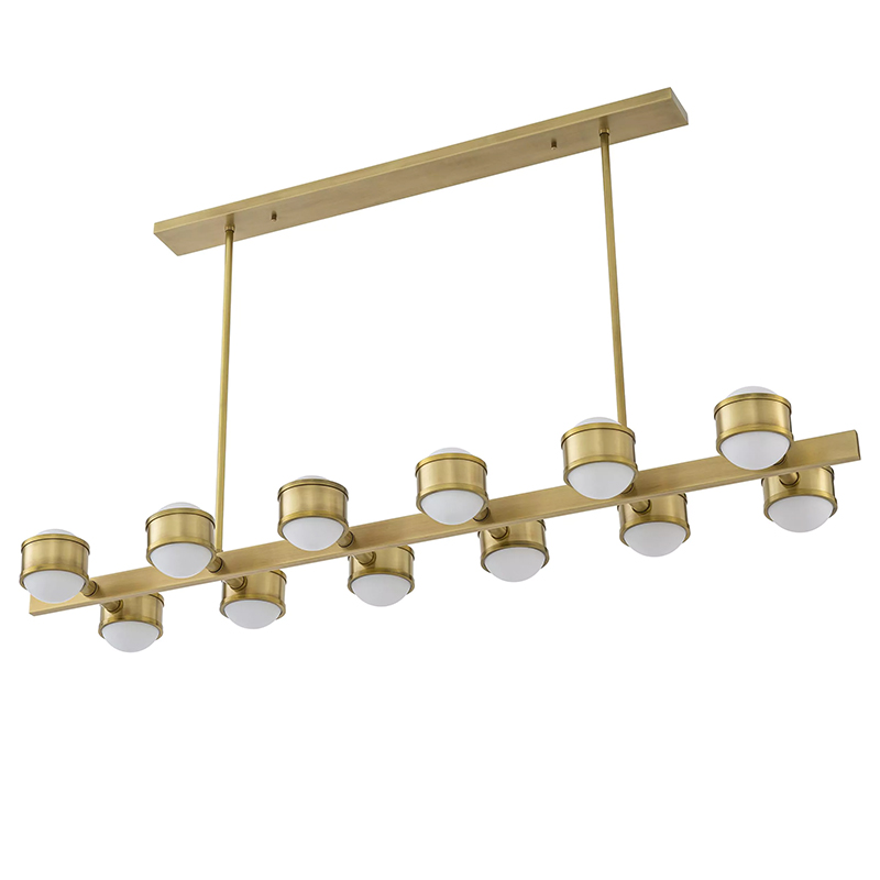 Люстра Eichholtz Chandelier Aldo Brass Латунь Белый Люстра Eichholtz Chandelier Aldo Brass Латунь Белый в Грозном | Loft Concept